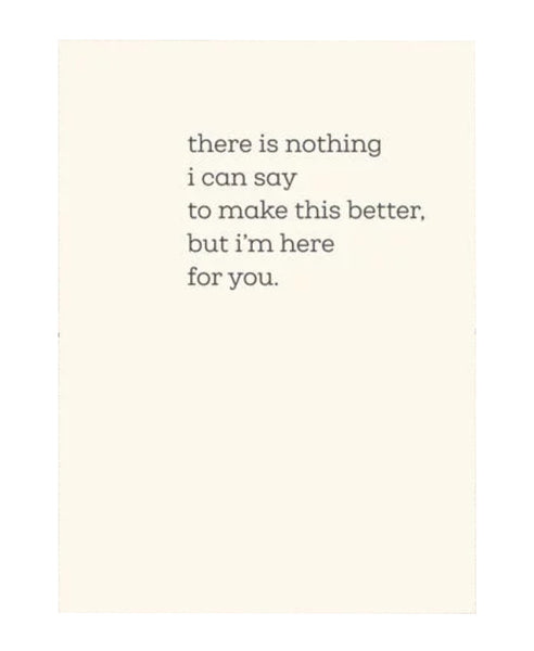Nothing I Can Say