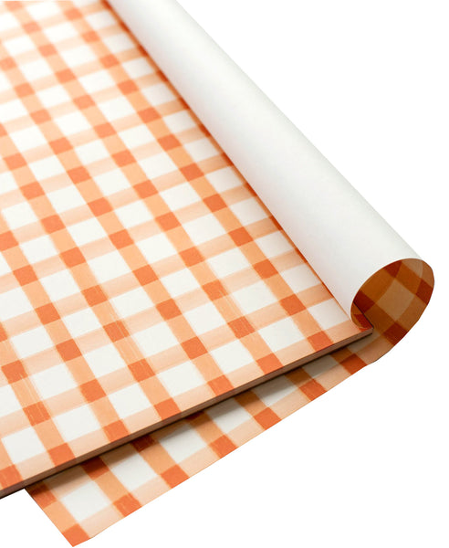 Orange Check Placemat