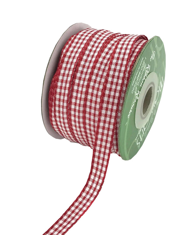 Red Checkered Ribbon