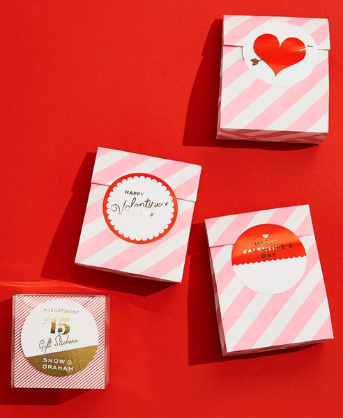 Gift Stickers - Red Valentine