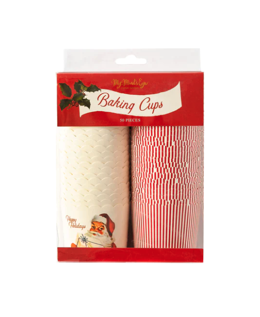 Vintage Santa Food Cups