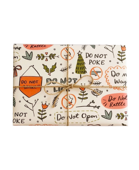 Do Not Open Wrapping Paper
