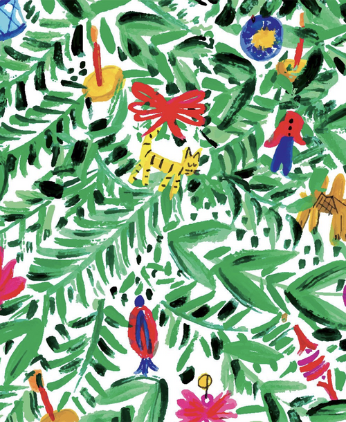 Tinsel in the Tree Gift Wrap