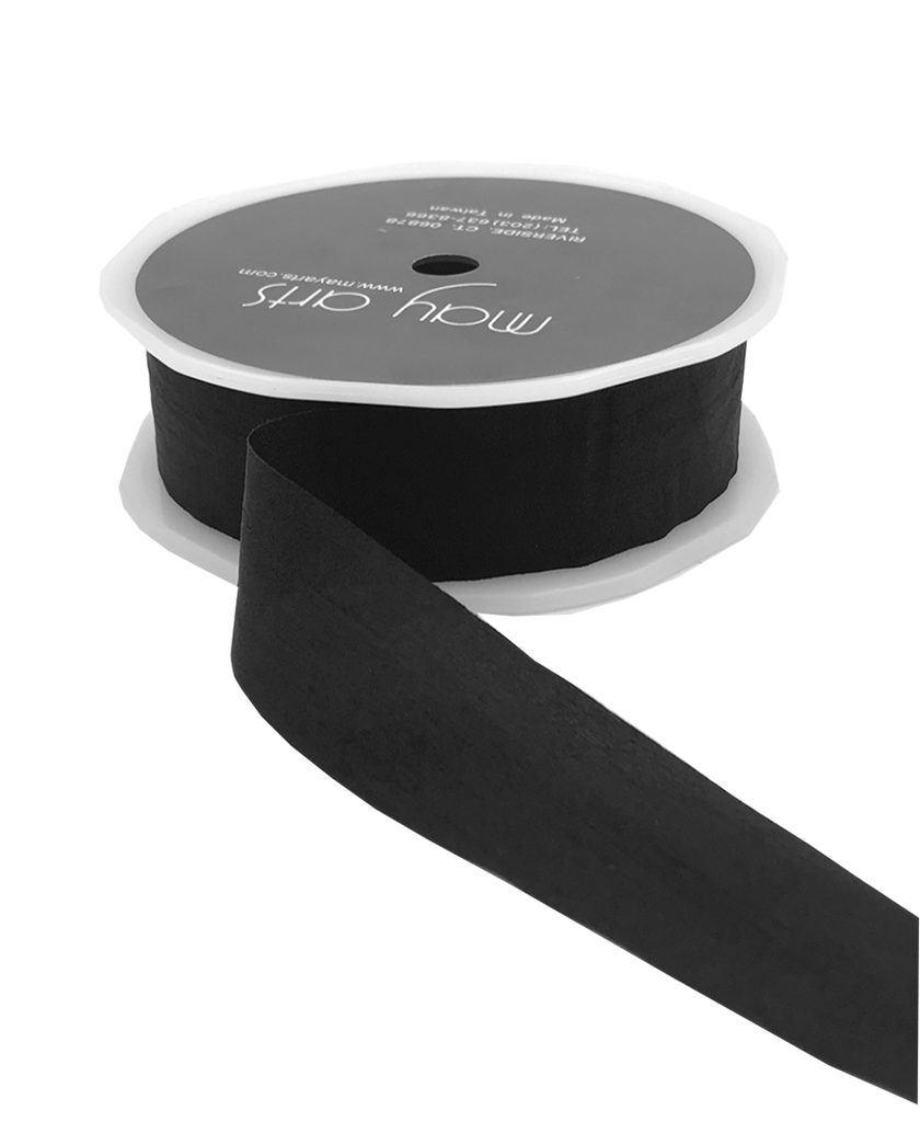 Black Wrinkled Ribbon