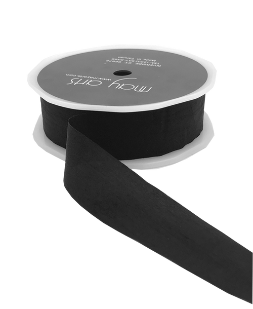 Black Wrinkled Ribbon