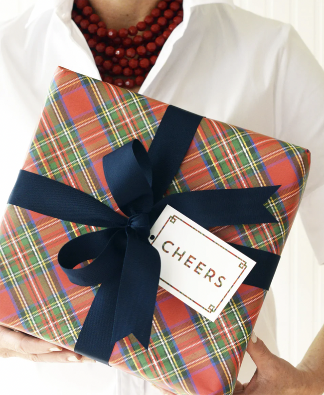 Tartan Cheers Die-cut Gift Tags