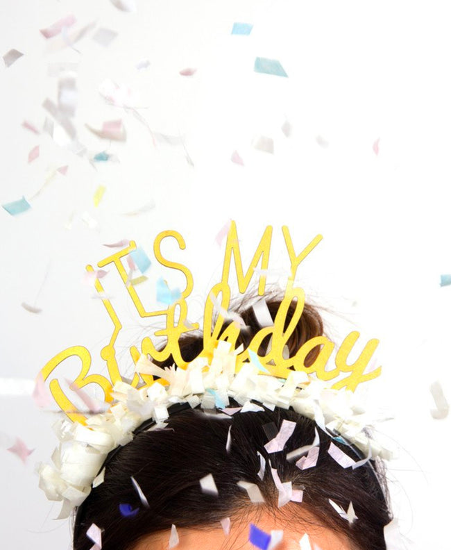 It's My Birthday Blue Headband