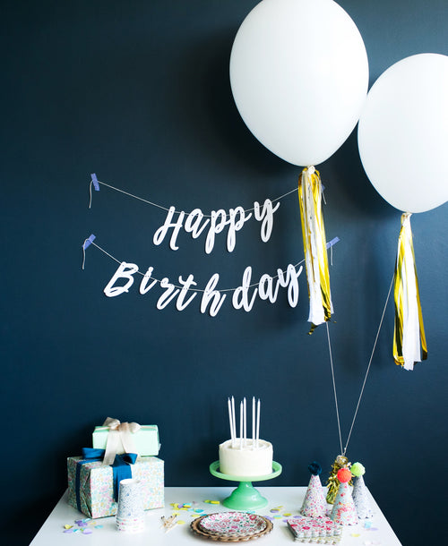 Happy Birthday Script Banner