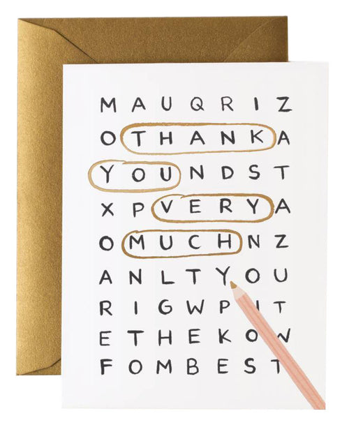 Word Search Thank You