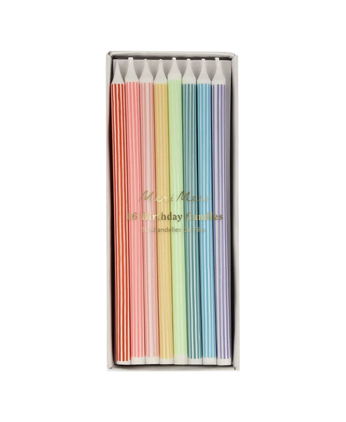 Mixed Stripe Candles
