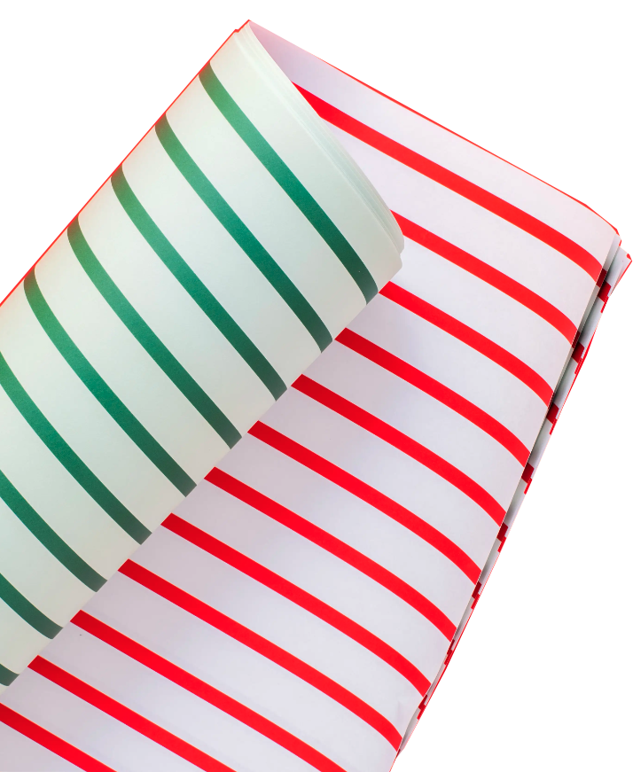 Red & Green Double Sided Gift Wrap