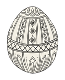 Die-cut Coloring Easter Egg Placemat