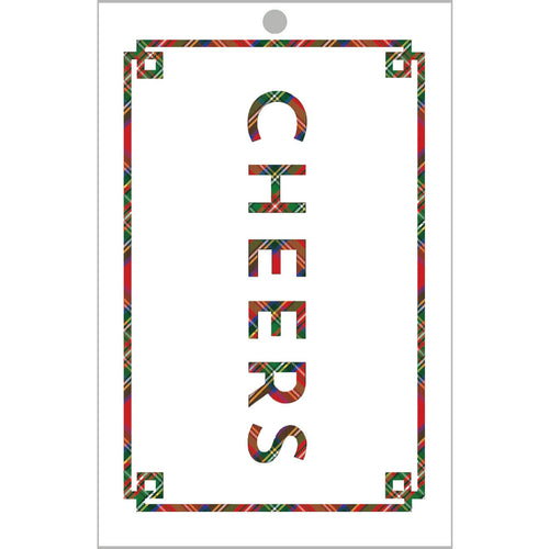 Tartan Cheers Die-cut Gift Tags