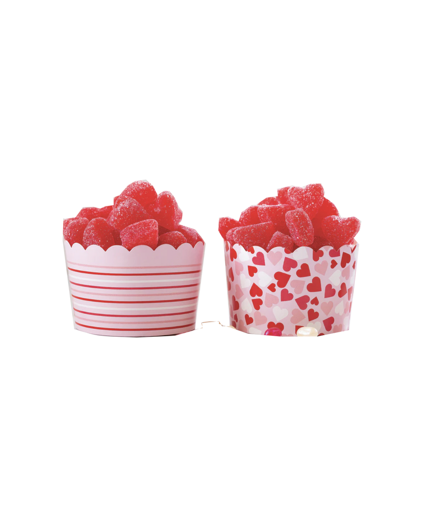 Jumbo Lavender Hearts Food Cups