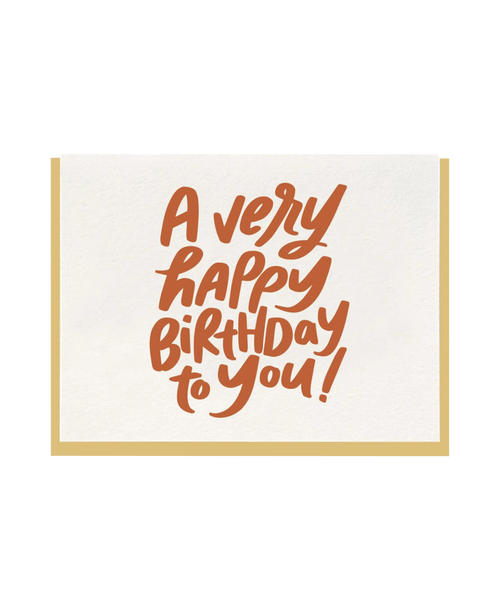 Very Happy Birthday
