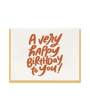 Very Happy Birthday