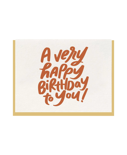 Very Happy Birthday