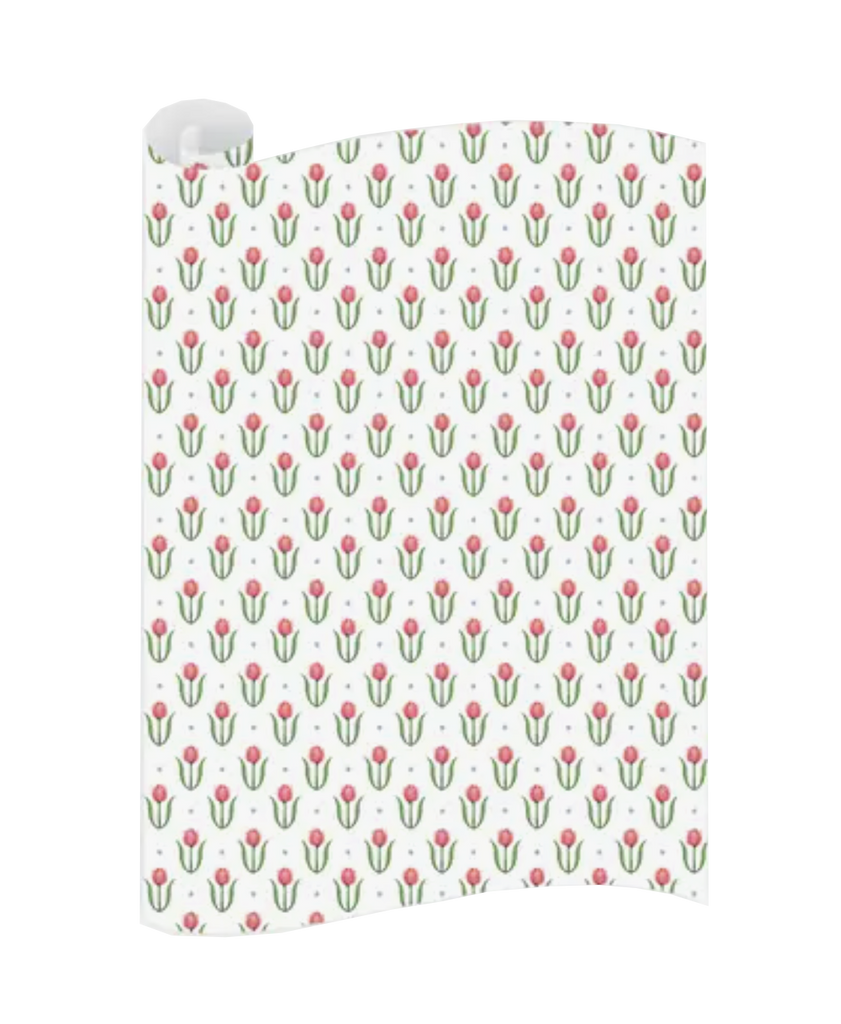 Flower Cart Tulips Wrapping Paper Roll