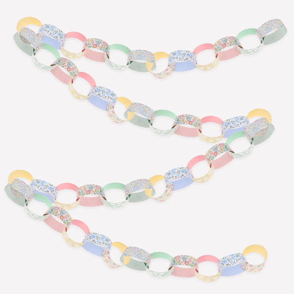 Meri Meri x Liberty Scalloped Paper Chains Set