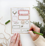 Watercolor Gift label Sticker Sheets