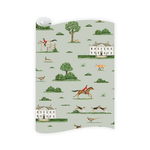 Fox Hunt Wrapping Paper Roll