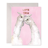 Llama Love Greeting Card