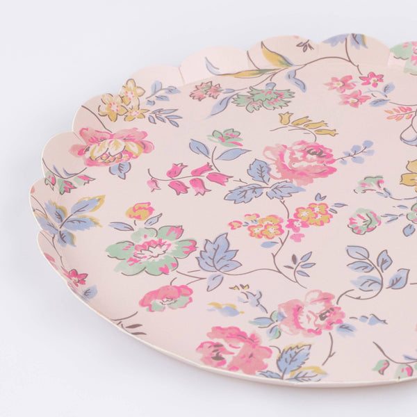 Pink Chintz Side Plates