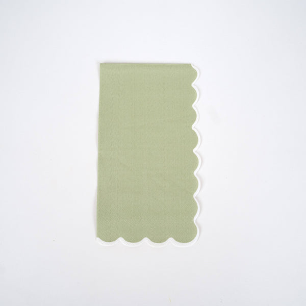 Holiday Scallop Guest Napkins