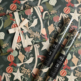 Ornaments and Bows Wrapping Sheets
