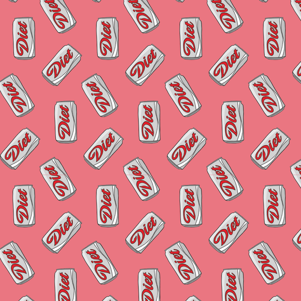 Diet Soda Can Wrapping Paper Roll