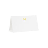 Gold Bow Place Card
