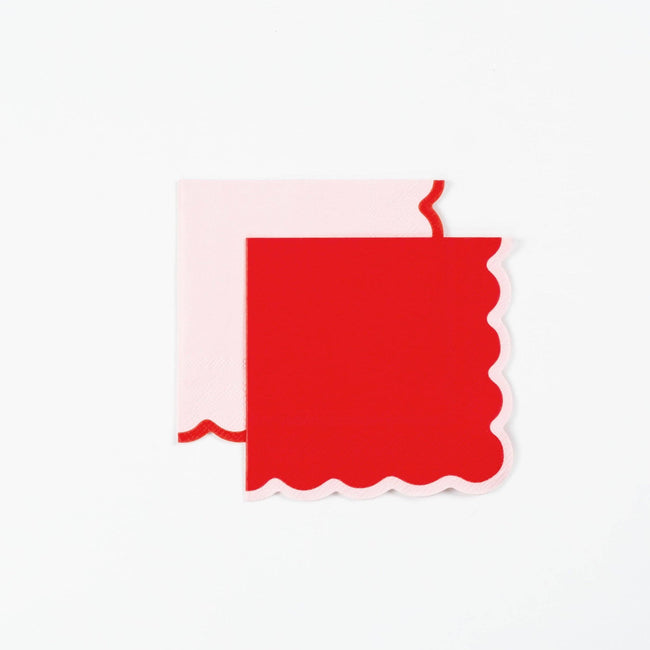 From the Heart Scallop Cocktail Napkin