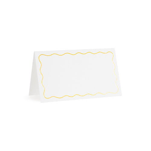 Gold Scallop Place Card