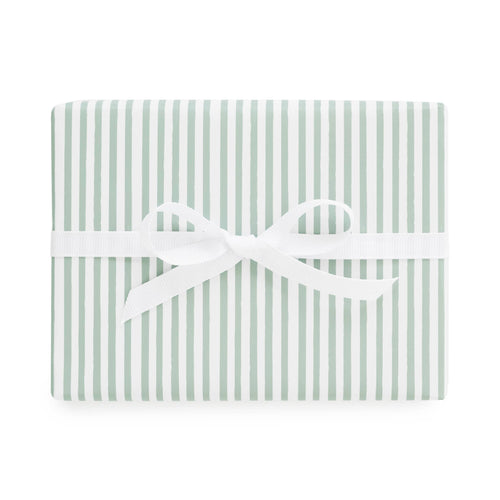 Green Painted Stripe Wrapping Paper