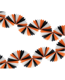 Black and Orange Stripe Honeycomb Banner
