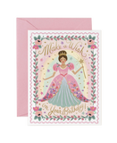 Make a Wish Princess Birthday Card