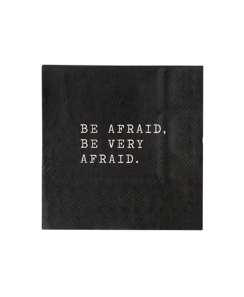 Be Afraid Cocktail Napkin