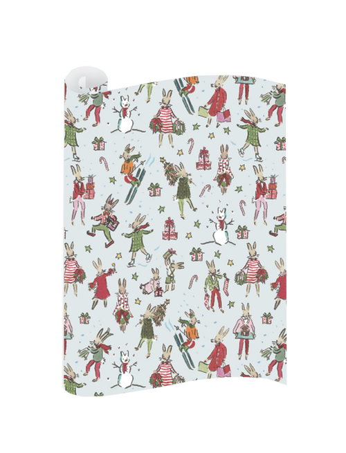 Busy Bunnies Wrapping Paper Sheets