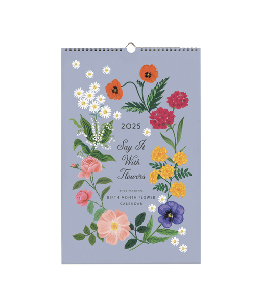 2025 Say It With Flowers Wall Calendar