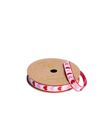 Blue Vine Floral Woven Ribbon
