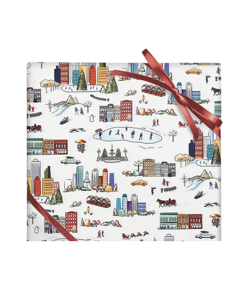 City Christmas Wrapping Sheets