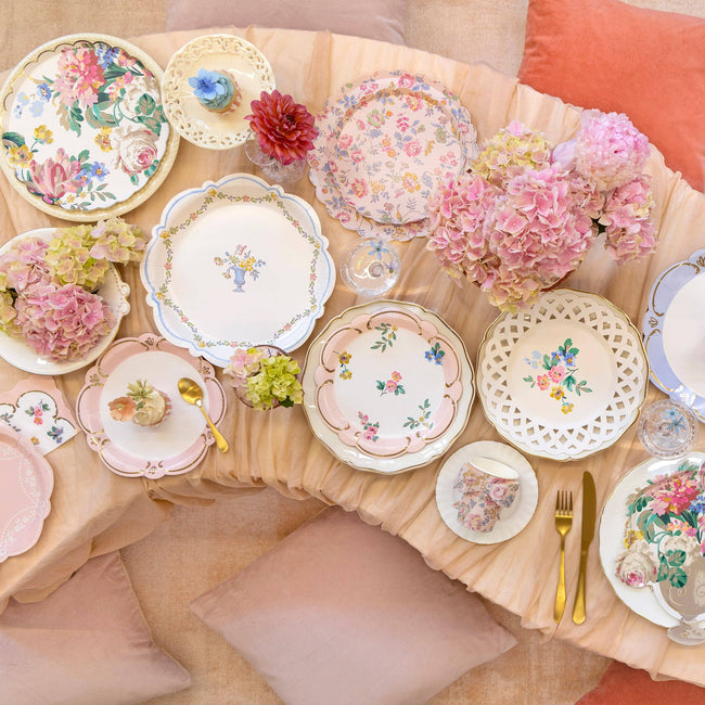 Pink Chintz Side Plates
