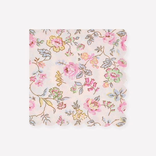 Pink Chintz Large Napkins