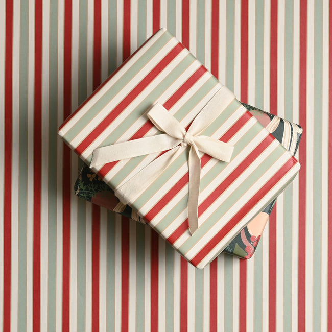 Holiday Stripe Wrapping Sheets