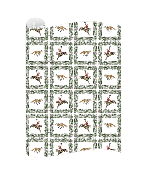 Fox Chase Wrapping Paper Sheets