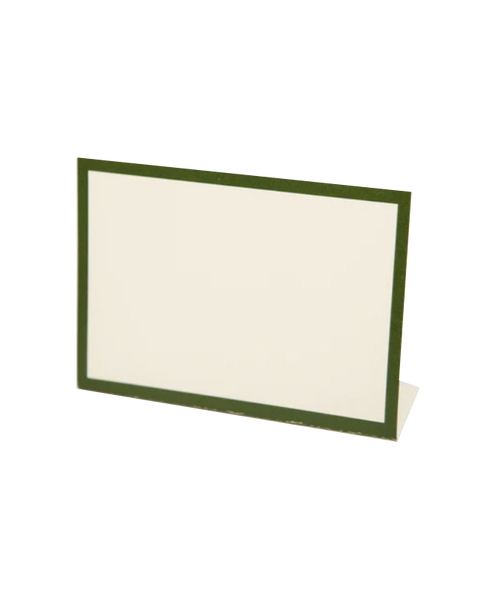 Frame Place Cards - Dark Green (Bottom Fold)