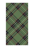 Green Plaid Guest Napkin