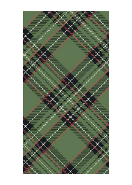 Green Plaid Guest Napkin