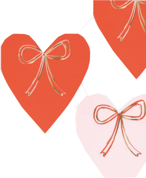 Heart with Bow Napkins