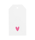 Neon Heart Gift Tag